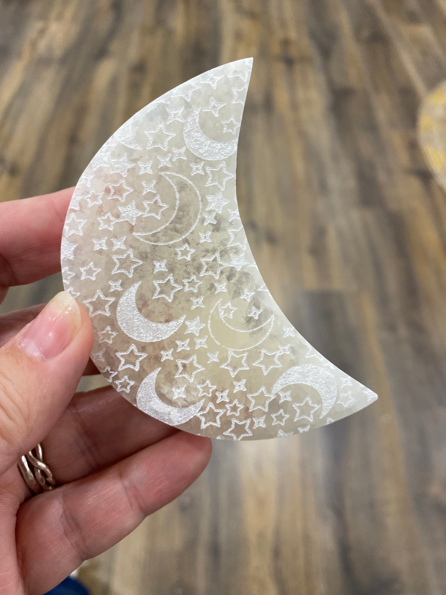 Lune gravée - Sélénite