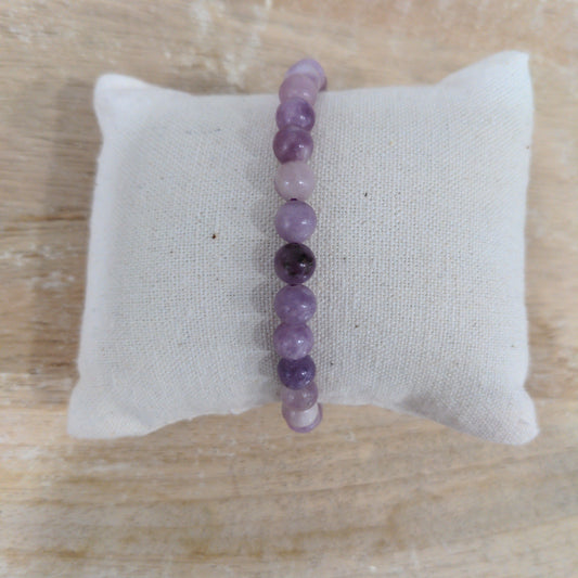 BRACELET - LEPIDOLITE A+