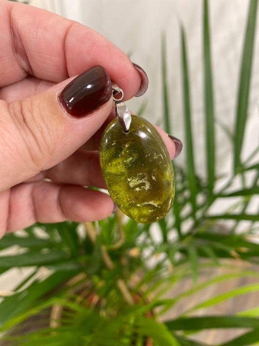 Pendentif - Opale verte