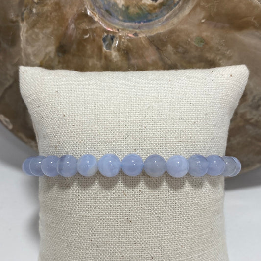 BRACELET - CALCÉDOINE BLEUE