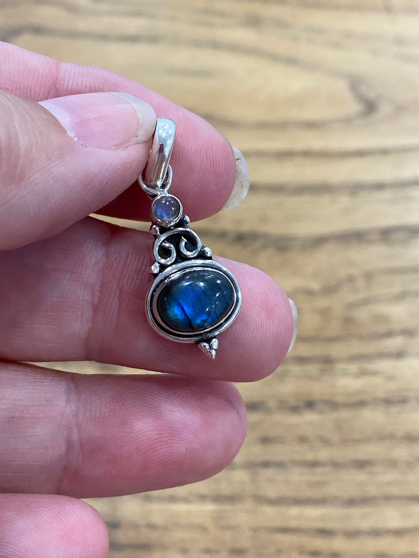 Pendentif argent 925 - Labradorite