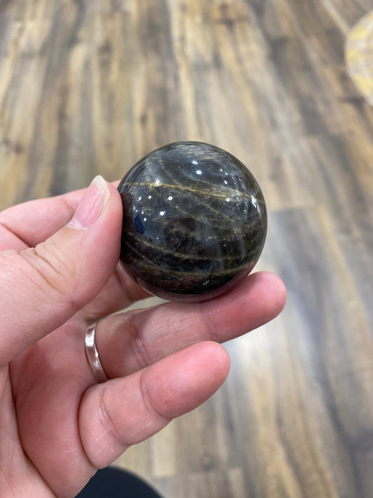 -30%  SPHERE - PIERRE DE LUNE NOIRE