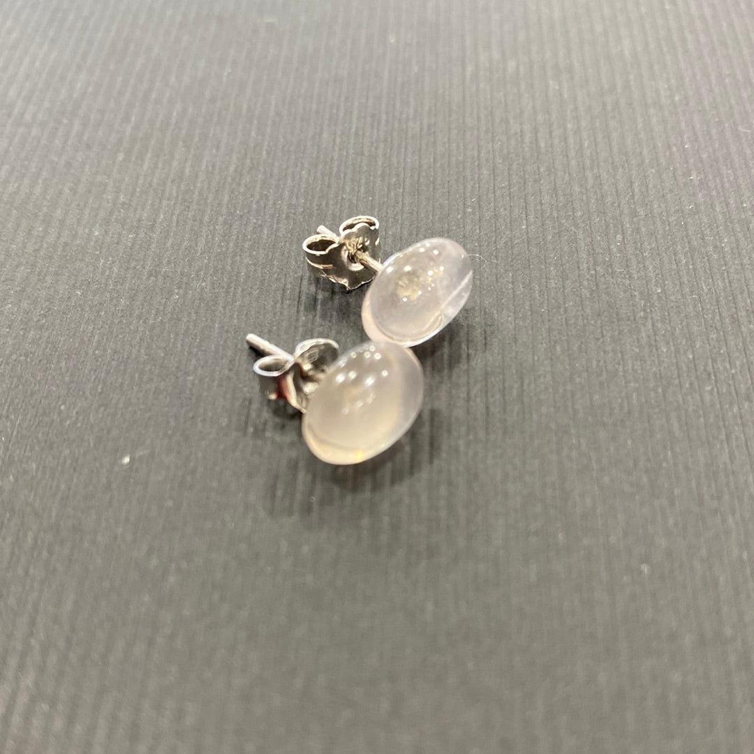 BOUCLES D’OREILLES - QUARTZ ROSE ARGENT 925