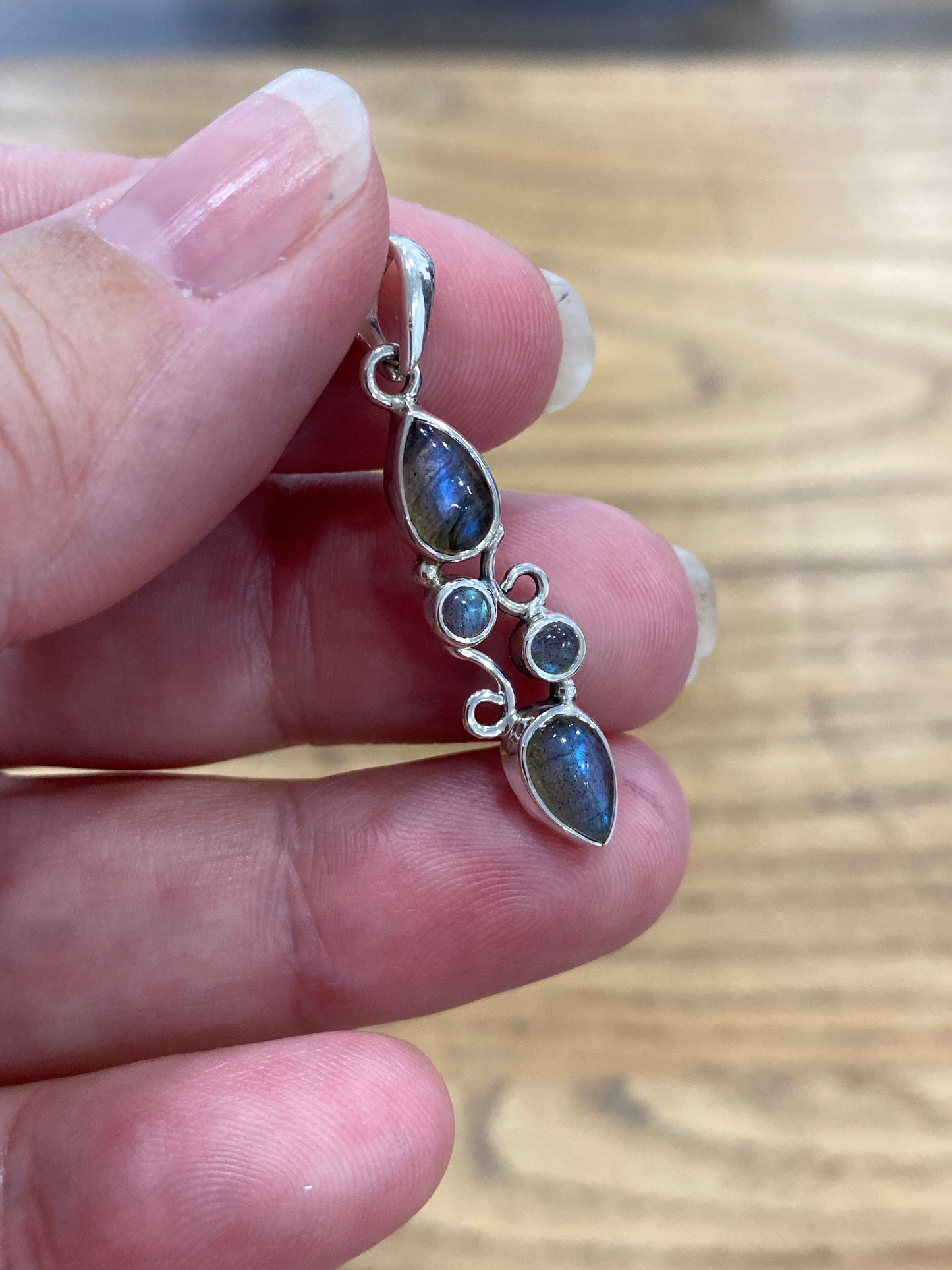 Pendentif argent 925 - Labradorite
