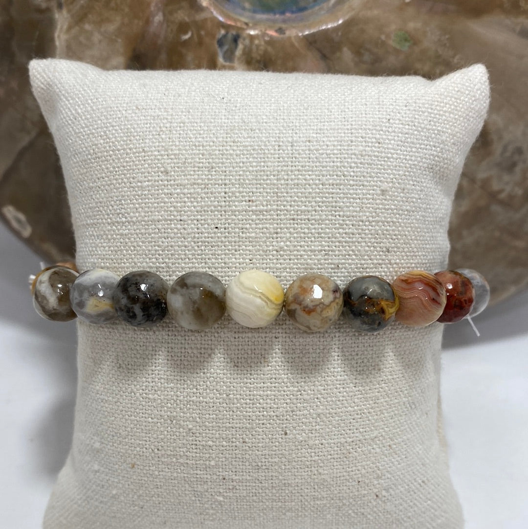 BRACELET - AGATE CRAZY LACE*