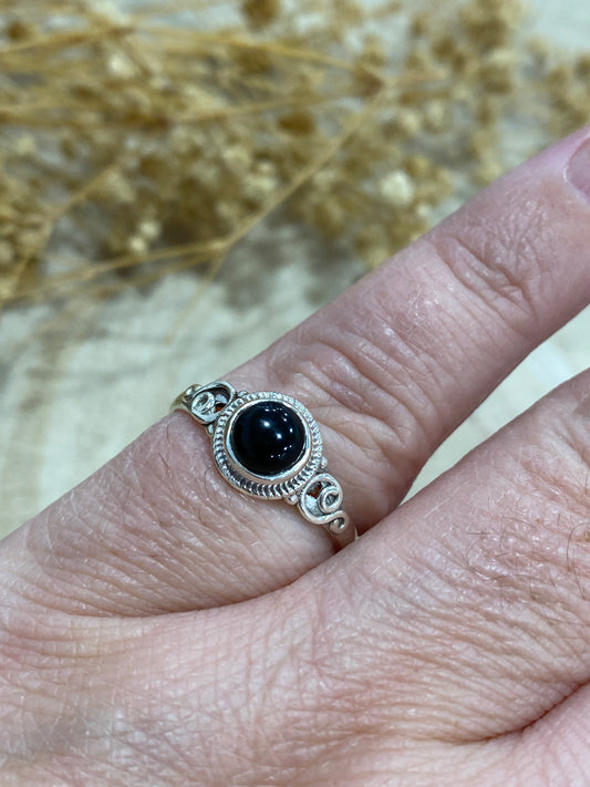 Bague Onyx noir (5)