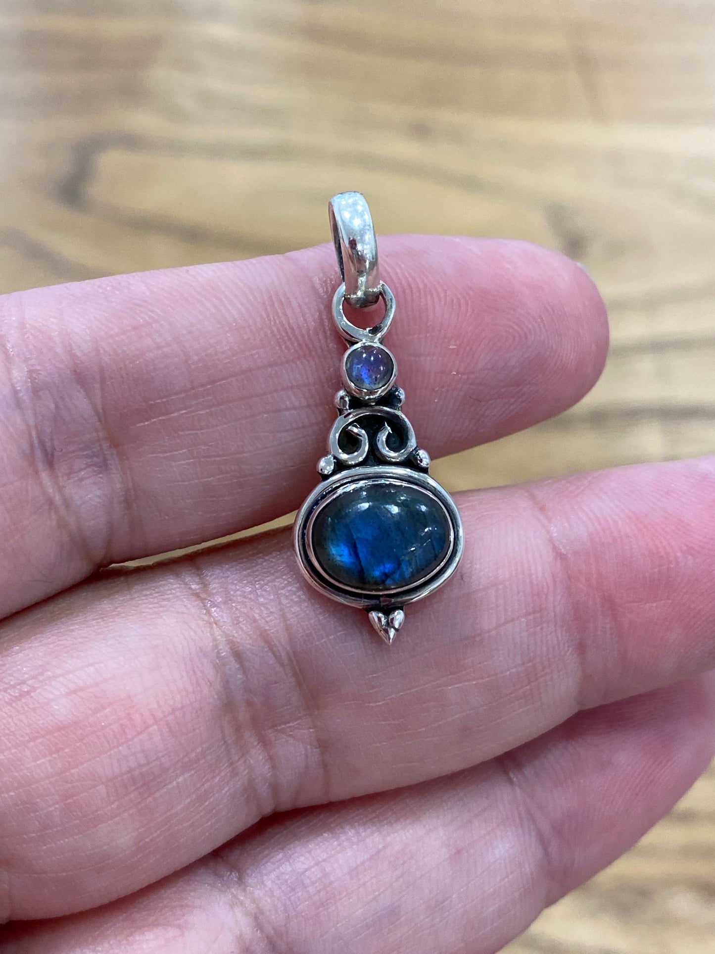 Pendentif argent 925 - Labradorite
