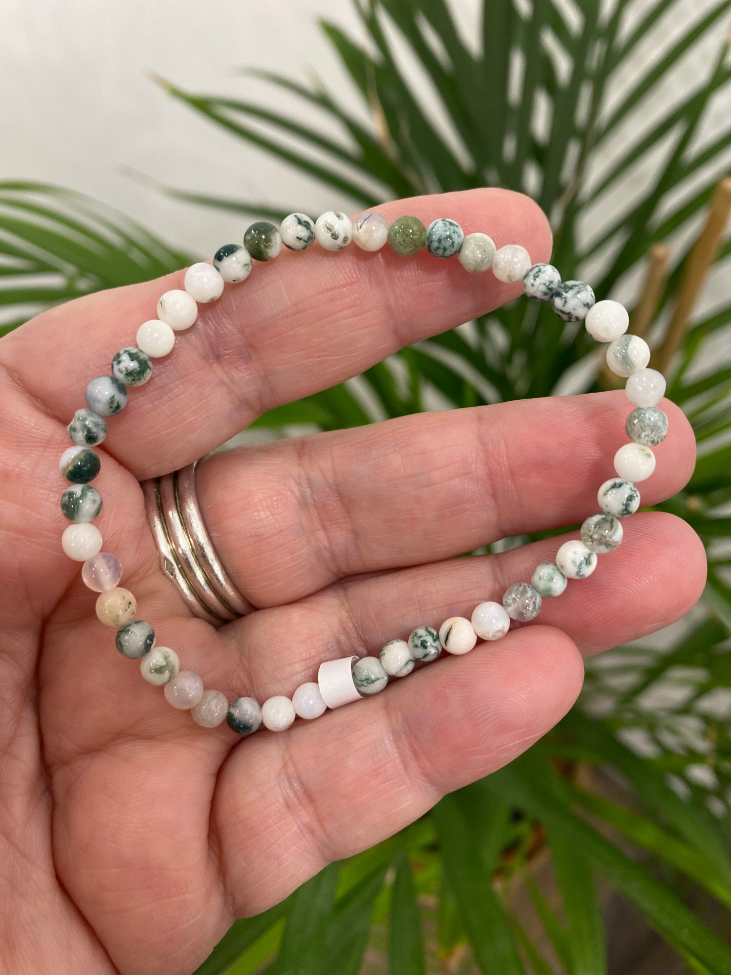Bracelet Agate Arbre 4mm