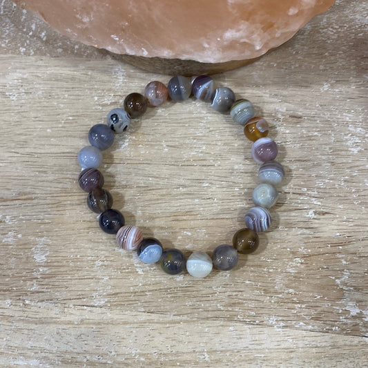 Bracelet Agate Botswana 8mm