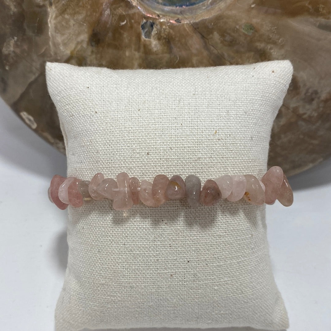 BRACELET - QUARTZ ROSE*