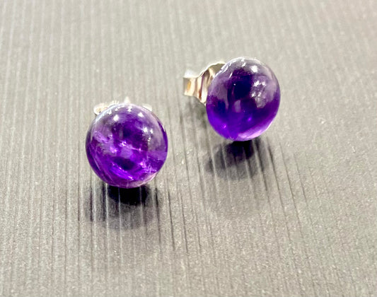 BOUCLES D’OREILLES - AMÉTHYSTE ARGENT 925