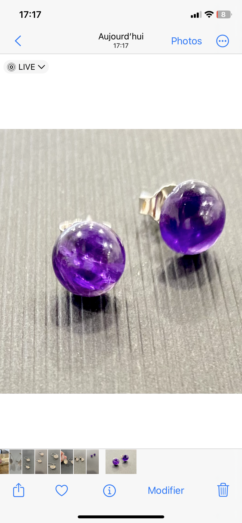 BOUCLES D’OREILLES - AMÉTHYSTE ARGENT 925