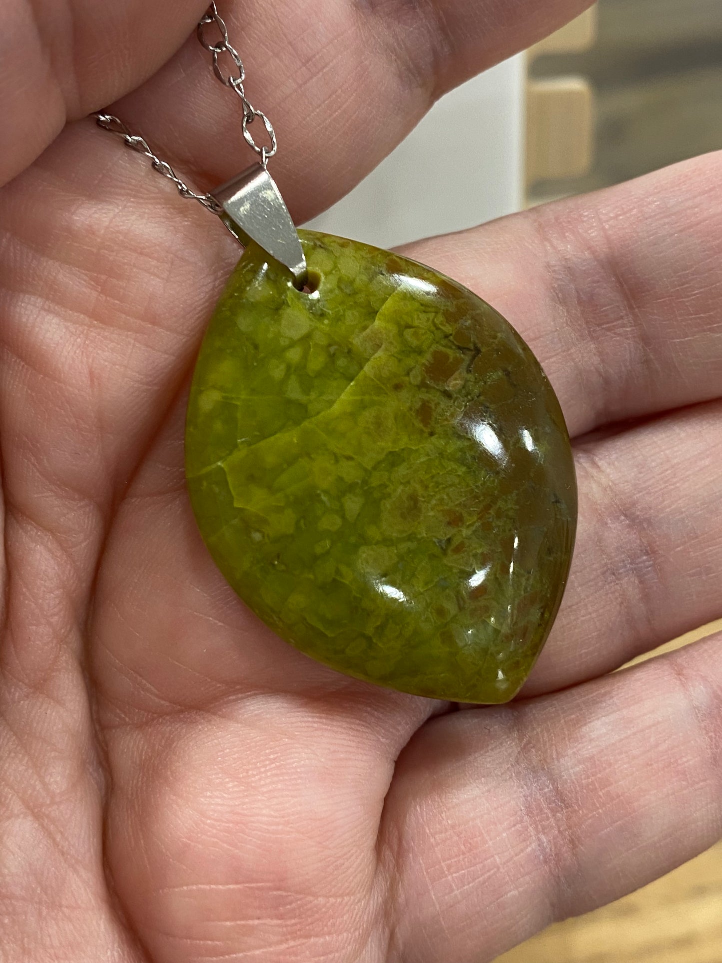 Pendentif - Opale verte