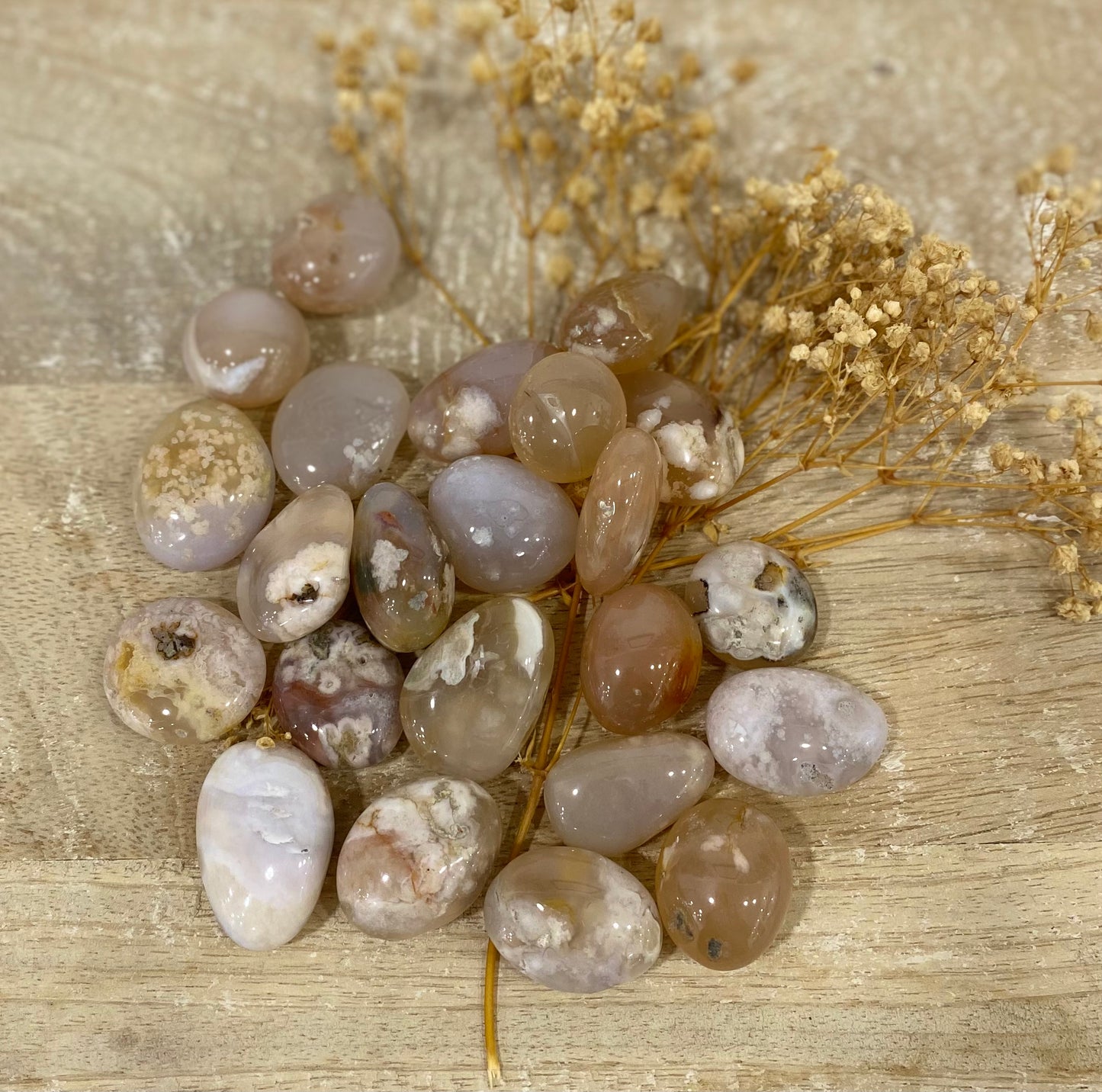 PIERRES ROULÉES - AGATE FLEUR*